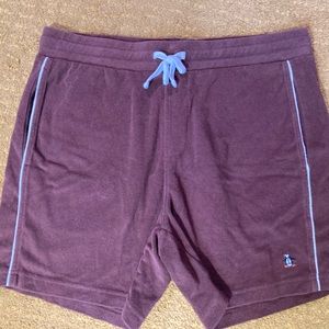 Brown Terry cloth shorts